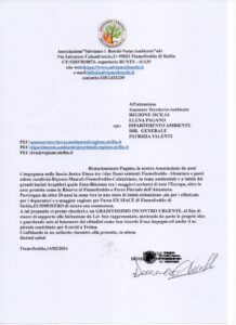 RICHIESTA DI AUDIZIONE ASSESSORE AMBIENTE REGIONE SICILIA ELENA PAGANO