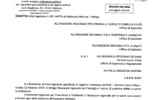 pROTOCOLLO aSSESSORE AMBIENTE REGIONE SICILIA